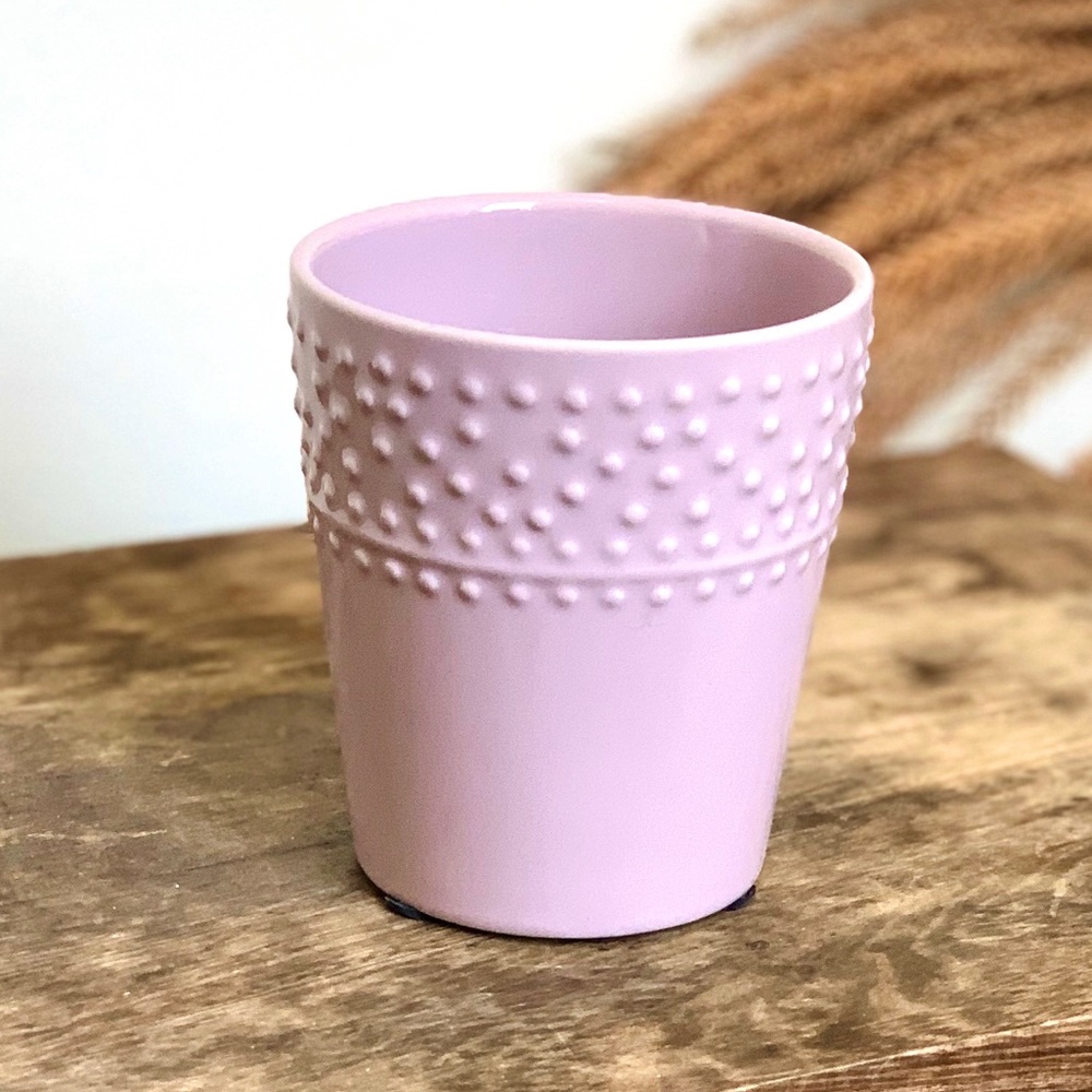Hobnob Lilac Pink Purple Vase Planter Pot